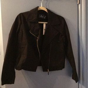 Denim black jacket NWT